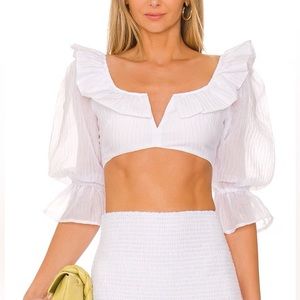 Lovers and Friends Fatima Top in White
